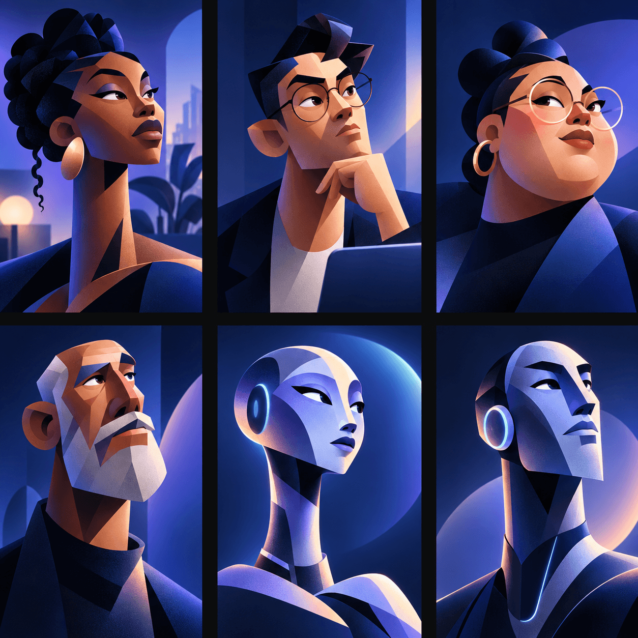 A portrait study of Humans and AI Agents in the Puback community
